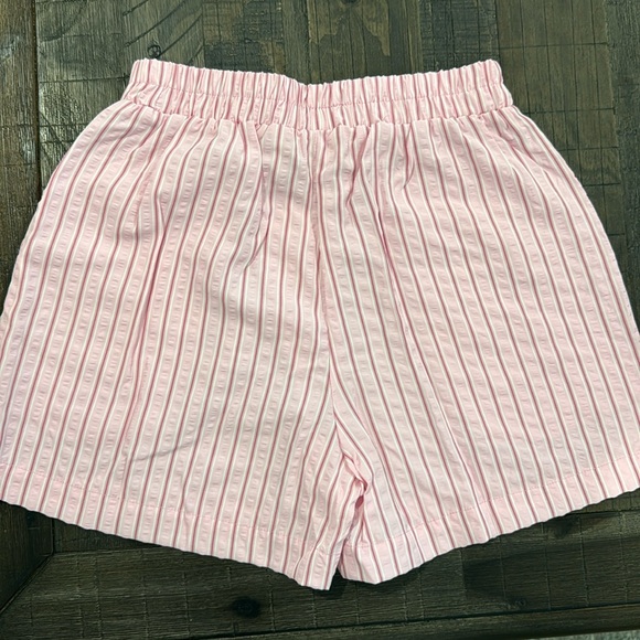 Happily Grey HG Pajama Boxer Shorts Set of 2 Pink and White Bows and Stripes - Picture 11 of 15